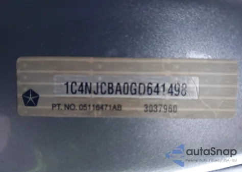 2016 Jeep Compass Sport from USA, damaged, VIN 1C4NJCBA0GD641498